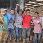 Cuatro días permaneció un perrito tapado en un derrumbe y fue rescatado con vida en Buenavista