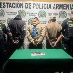Capturadas tres personas por el delito de hurto en Armenia.
