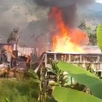 Emergencia por incendio en Quebrada Negra de Calarcá, varios afectados por inhalación de humo