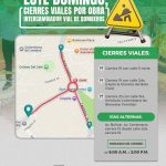 Cierre vial por obras del intercambiador vial de Armenia